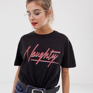 NAUGHTY tee